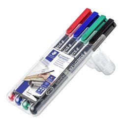 Lumocolor&reg; permanent pen 313 WP4, 4 farver